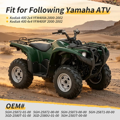 Front Brake Caliper Master Cylinder Hose Kit For Yamaha Kodiak 400 YFM400 2000-2002