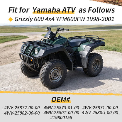 Front Brake Caliper Master Cylinder Hose Kit For Yamaha YFM600FW Grizzly 600 4x4 1998-2001