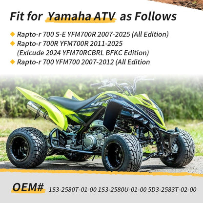 Front Brake Caliper Master Cylinder Hose Kit For Yamaha YFM700R Raptor 700 2007-2025