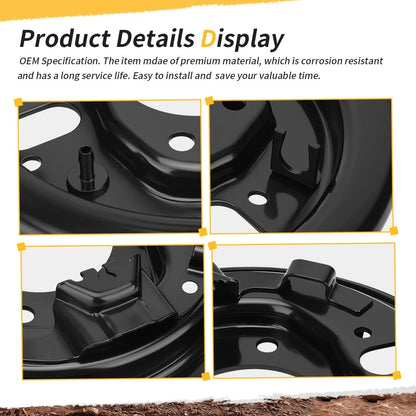 Front Brake Drum Hub Plate Shoes Cylinder Kit for Yamaha YFM350 YFM400 1989-1998