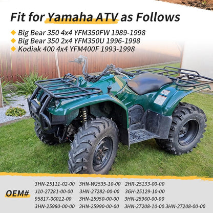 Front Brake Drum Hub Plate Shoes Cylinder Kit for Yamaha YFM350 YFM400 1989-1998