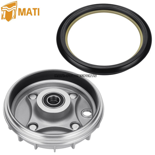 Front Brake Drum & Dust Seal For Honda Rancher 350 2X4 TRX350TE/TM 2000-2006 44600-HN4-670