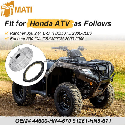 Front Brake Drum & Dust Seal For Honda Rancher 350 2X4 TRX350TE/TM 2000-2006 44600-HN4-670