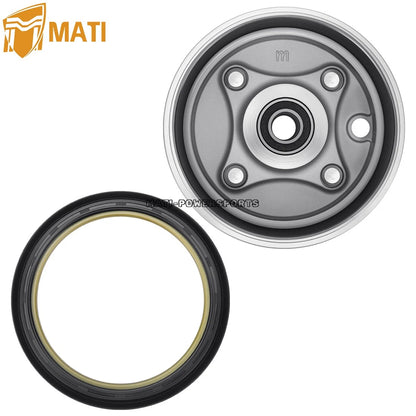 Front Brake Drum & Dust Seal For Honda Rancher 350 2X4 TRX350TE/TM 2000-2006 44600-HN4-670
