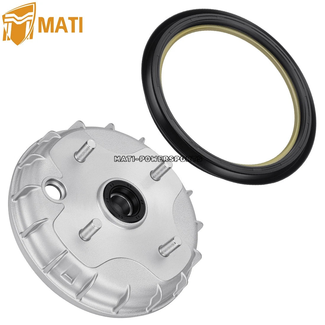 Front Brake Drum & Dust Seal For Honda Rancher 350 2X4 TRX350TE/TM 2000-2006 44600-HN4-670