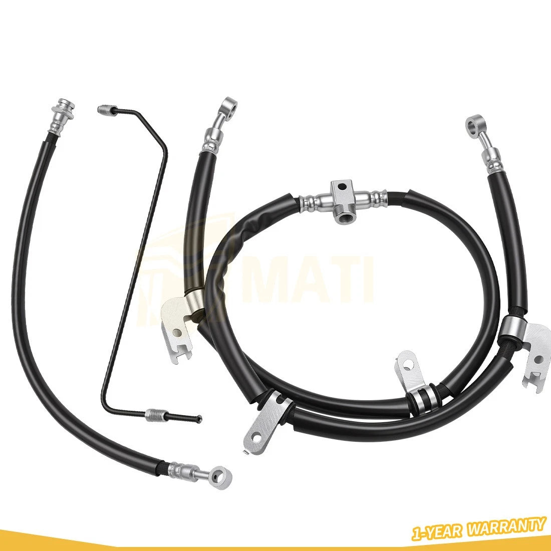 For Yamaha Grizzly 550 700 FI 4x4 Auto 2007-2014 Front Brake Hose Line & Pipe Kit