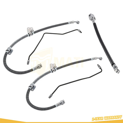 Front Brake Hose Line & Pipe Kit For Yamaha YFM600FW Grizzly 600 4x4 1998-2001 4WV-25872-00-00