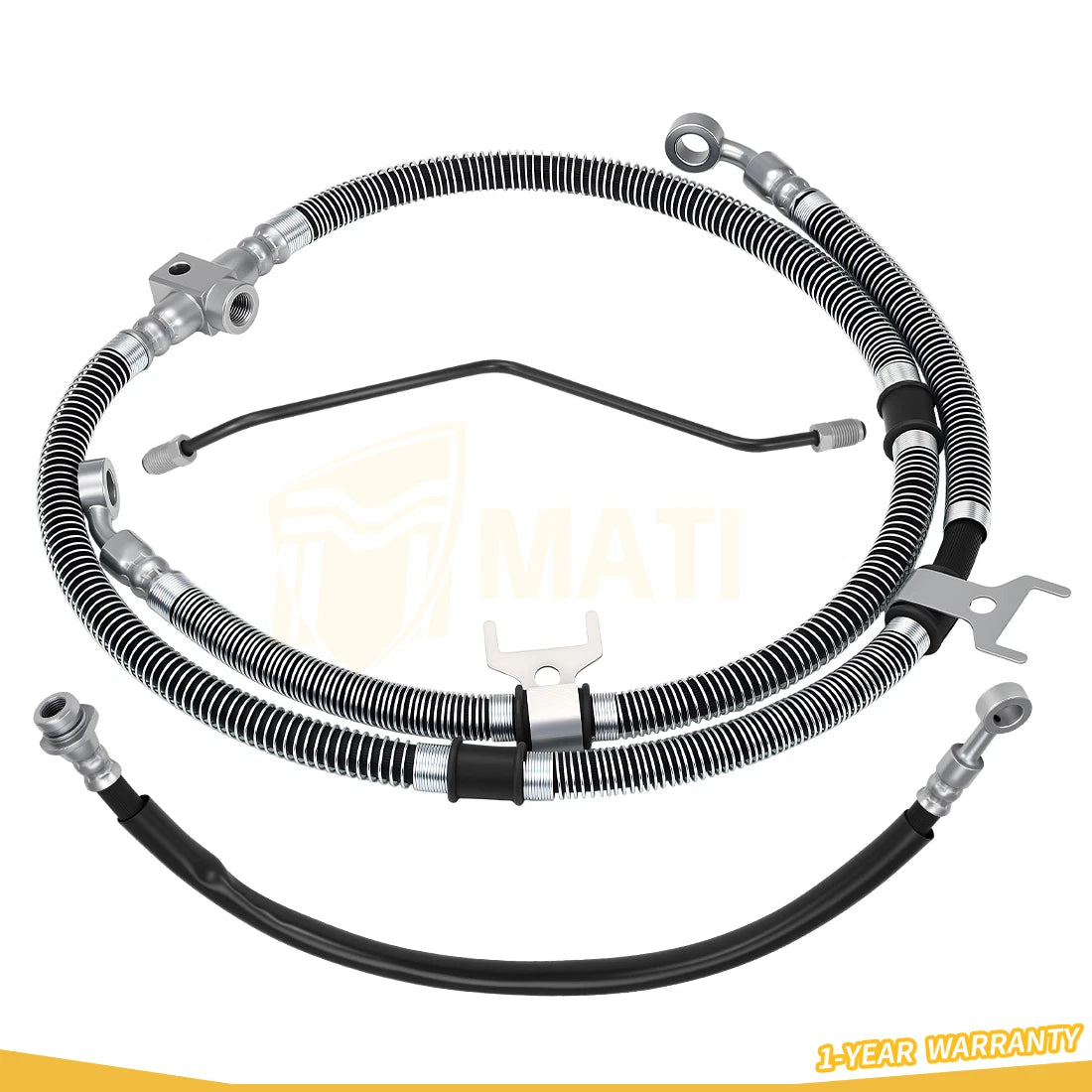 Front Brake Hose Line & Pipe Kit For Yamaha YFM400 Kodiak 400 2000-2002 5GH-25872-01-00