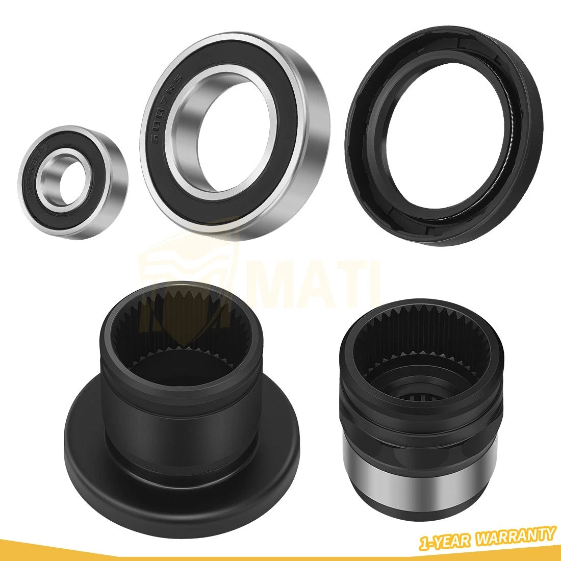 Front Differential Driveshaft Coupler Coupling Set for Yamaha Grizzly 660 03-08