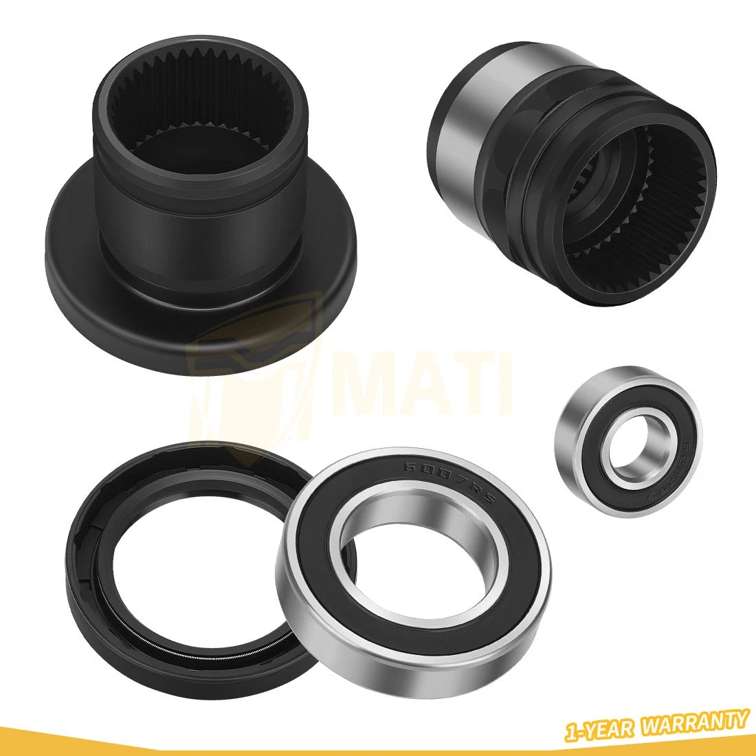 Front Differential Driveshaft Coupler Coupling Set for Yamaha Grizzly 660 03-08