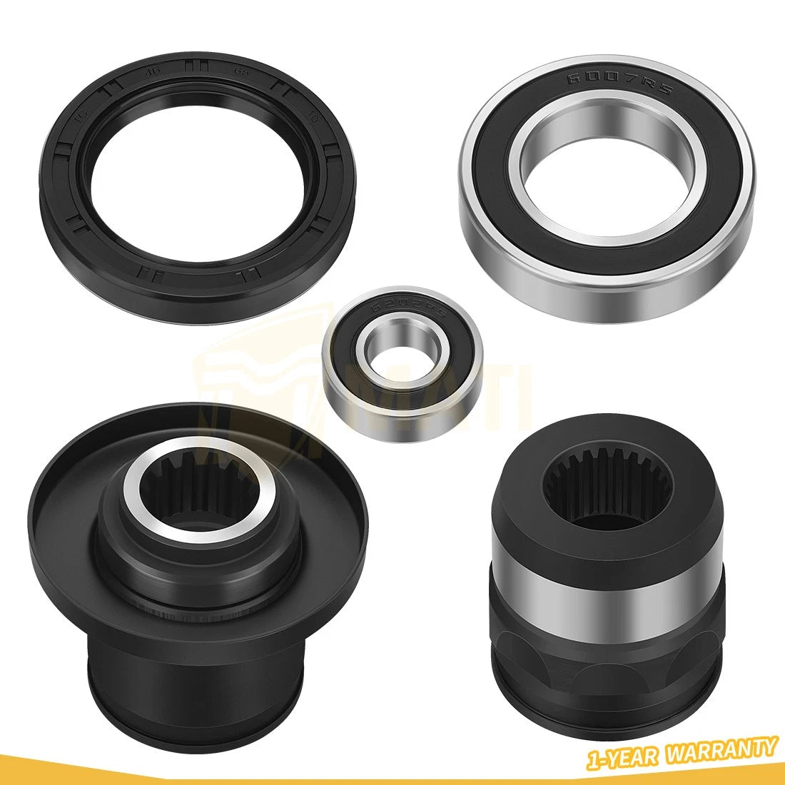 Front Differential Driveshaft Coupler Coupling Set for Yamaha Grizzly 660 03-08