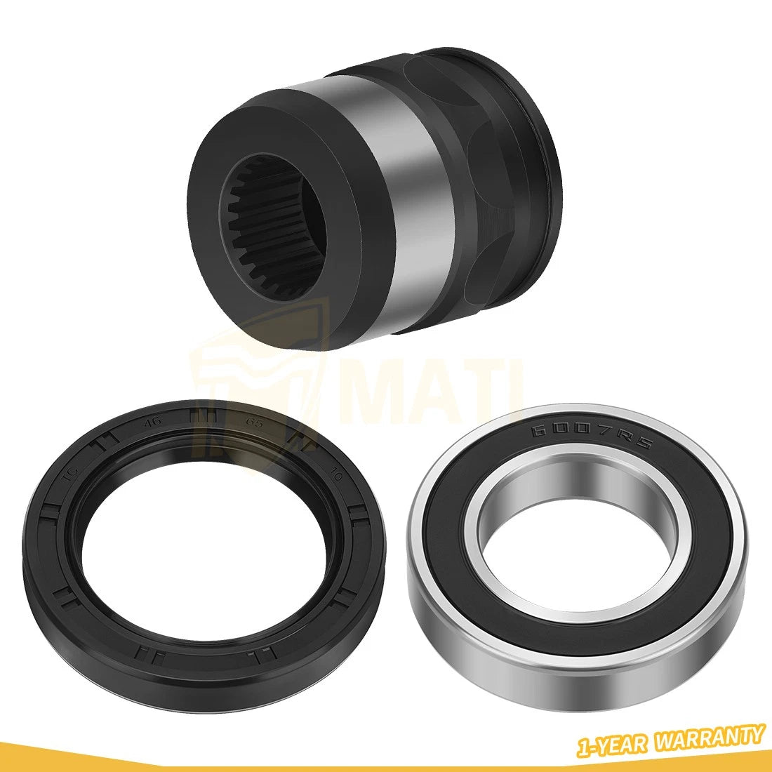 Front Differential Driveshaft Coupler Coupling Set for Yamaha Grizzly 660 03-08