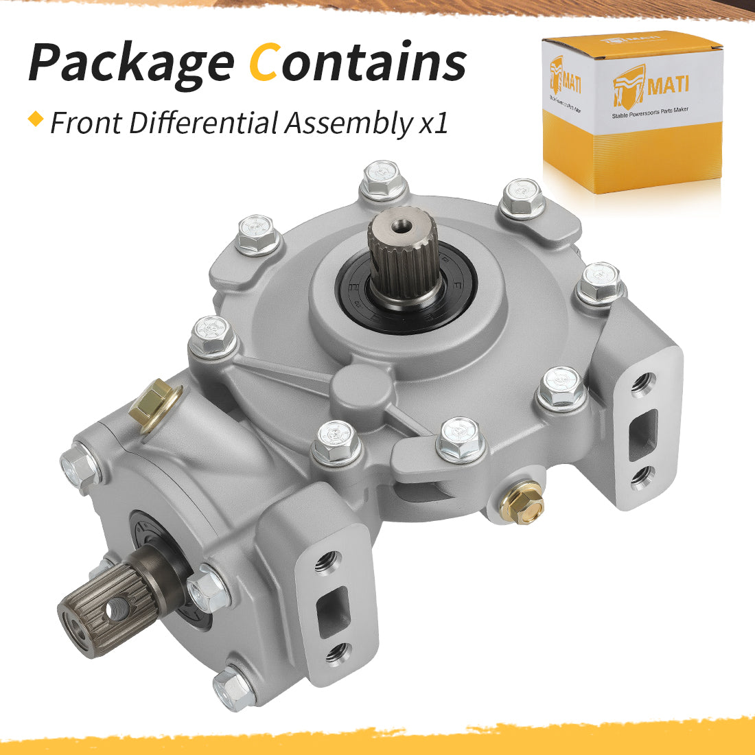 Front Differential Gearbox Assembly for Polaris Sportsman 400 500 Scrambler 500 Worker 500 Xplorer 250 400 1999-20041341323 1341276