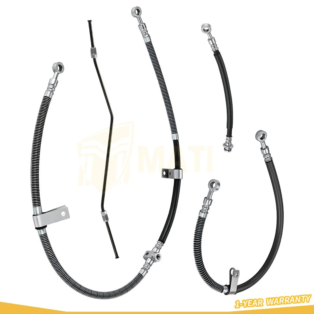 Front & Rear Brake Hose Line For Yamaha YFM350 Raptor 350 2004-2013 5YT-25872-11-00