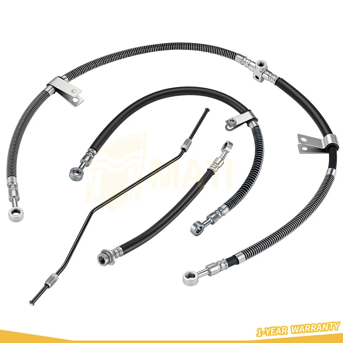 Front & Rear Brake Hose Line For Yamaha YFM350 Raptor 350 2004-2013 5YT-25872-11-00