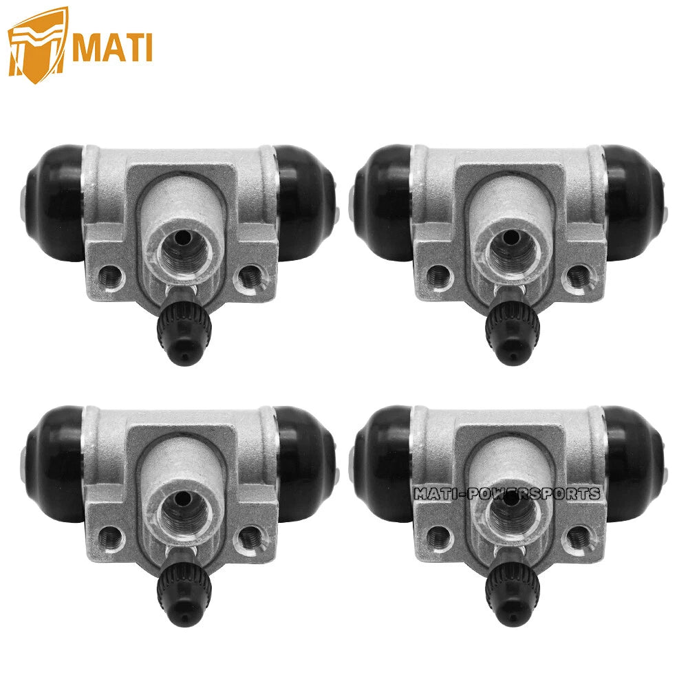 Front Rear Brake Wheel Cylinders & Shoes for Kawasaki KAF400 Mule 600 2010-2016