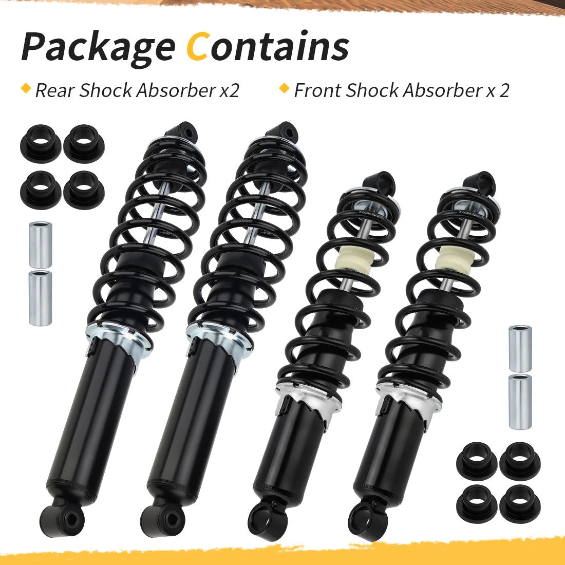 All Front Rear Shocks Absorber For Polaris Scrambler 850 Sportsman 550 1000 XP 2009-2025