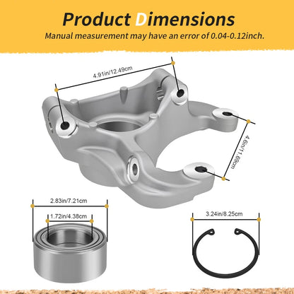Front Right Steering Knuckle & Bearing Kit For Polaris Sportsman Scrambler 550 850 1000 XP 09 - 25 5136734 1822946