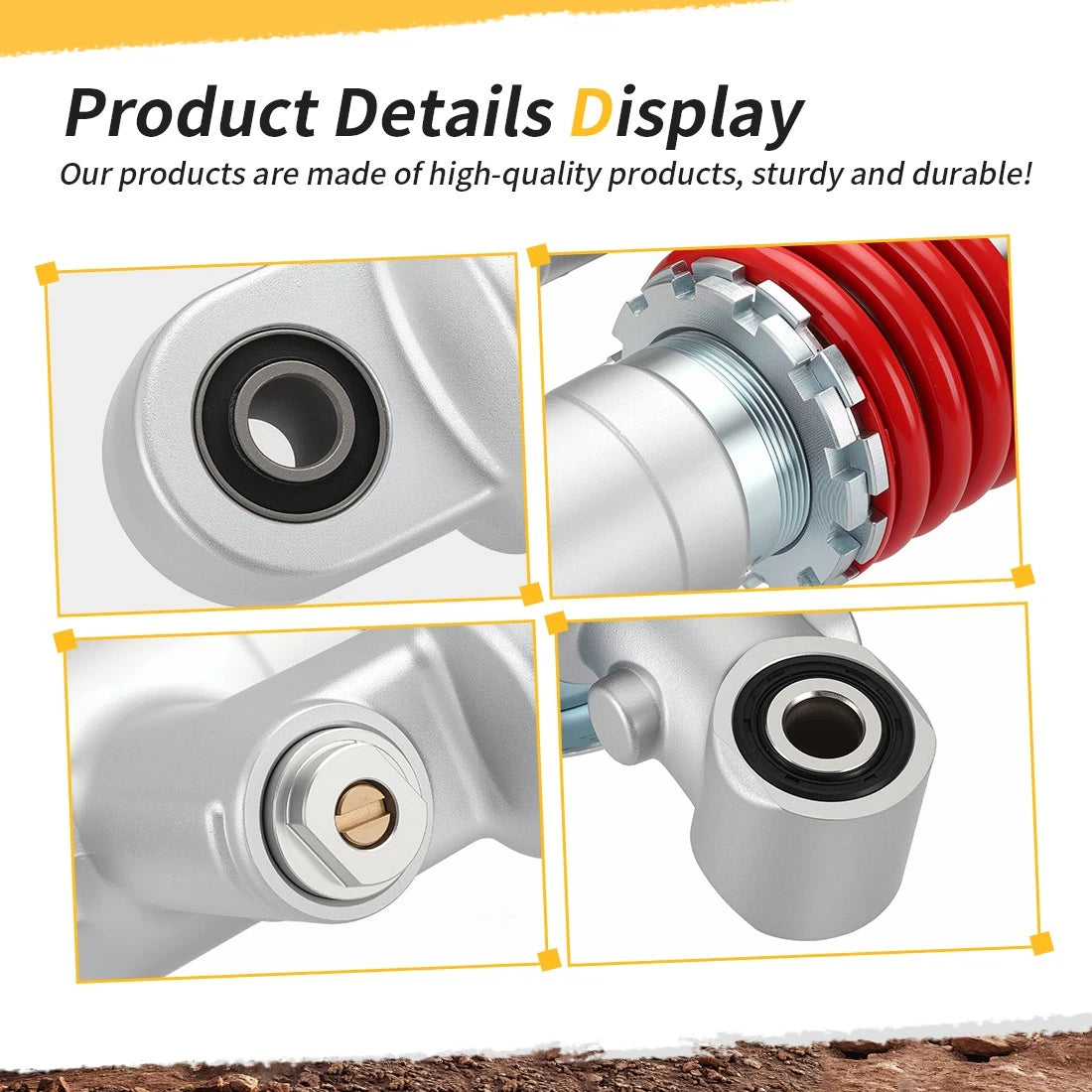 For Suzuki Quadsport Z 400 LT-Z400 03-14 52100-33H10-YKS Front Shocks Absorber & Adjustable Tool