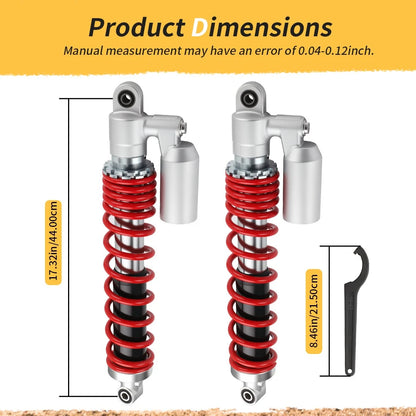 For Suzuki Quadsport Z 400 LT-Z400 03-14 52100-33H10-YKS Front Shocks Absorber & Adjustable Tool