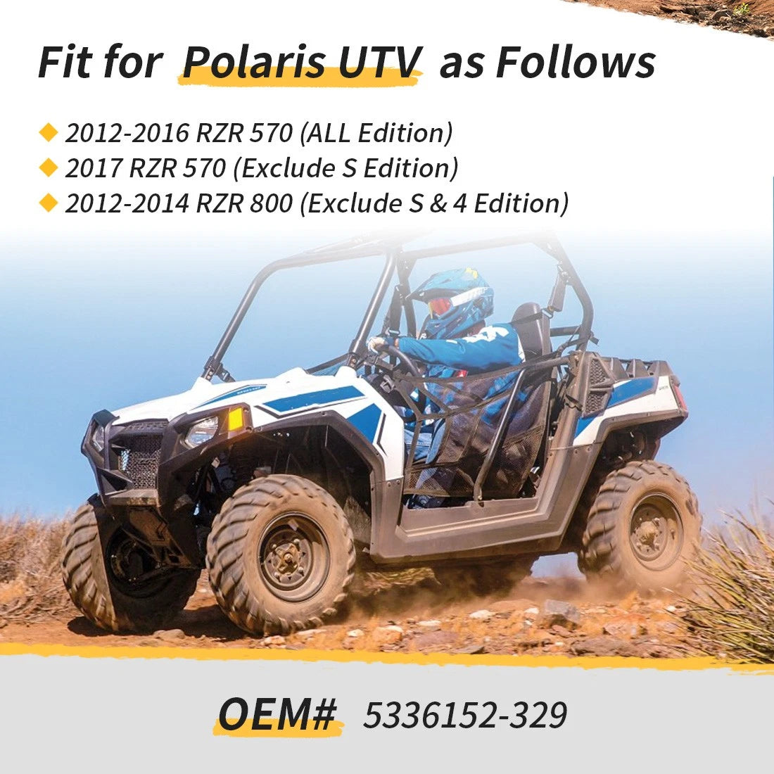 For Polaris RZR 570 800 2012-2017 5336152-329 Front Stabilizer Sway Torsion Bar