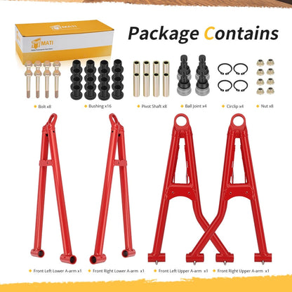 Front Upper & Lower A-Arm Kit For Polaris Sportsman 550 850 SP 1000 XP Touring 1019810-067