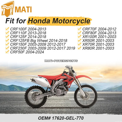 Fuel Tank Gas Cap Assy For Honda CRF100F 110F 125F 50F 70F CRF100F 04-13 80F XR50R XR70R XR80R 17620-GEL-770