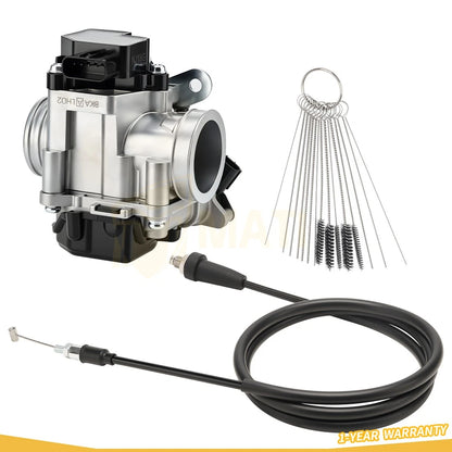 Throttle Body & Cable For Honda Rancher 420 2014-2019 16400-HR3-A42 16410-HR3-A41
