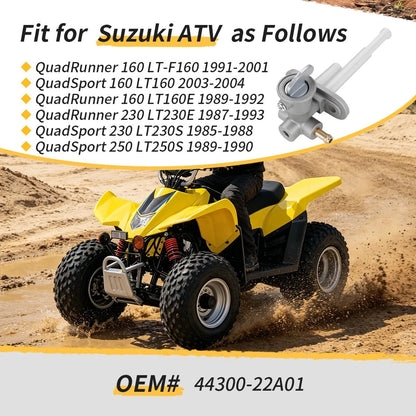 Fuel Petcock For Suzuki  QuadRunner 160 230 QuadSport 230 250 44300-22A01