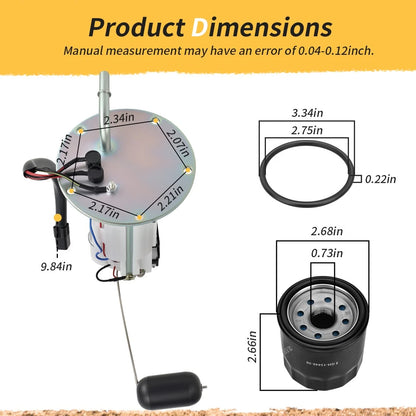 Fuel Pump Assembly For Kawasaki Vulcan 1700 VN1700 09-24 49040-0035 670E5075
