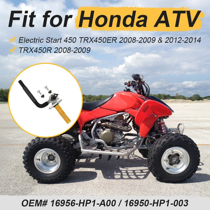 Fuel Valve Petcock Assembly With Line For Honda TRX450ER TRX450R Electric Start 450 2008-2014 16956-HP1-A00 16950-HP1-003