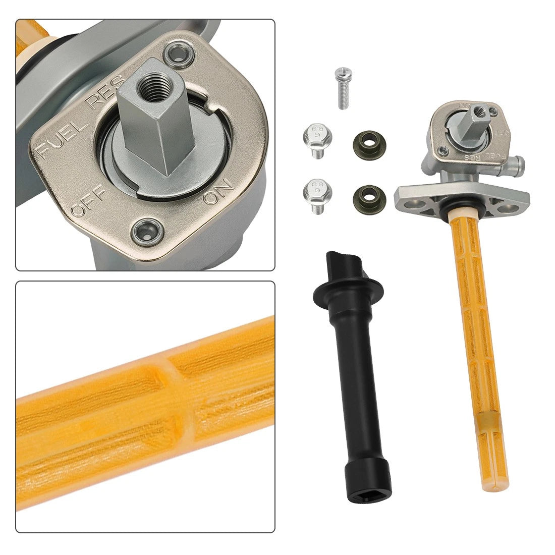 Fuel Valve Petcock With Lever For Honda TRX700XX 2008-2009 16950-HP6-A01