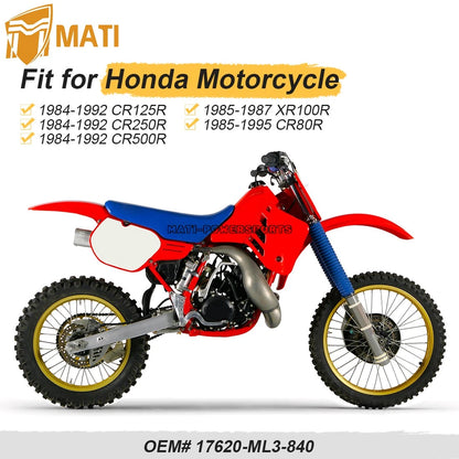 Fuel Tank Gas Cap Assy For Honda CR125R CR250R CR500R XR100R CR80R 1984-1992 17620-ML3-840