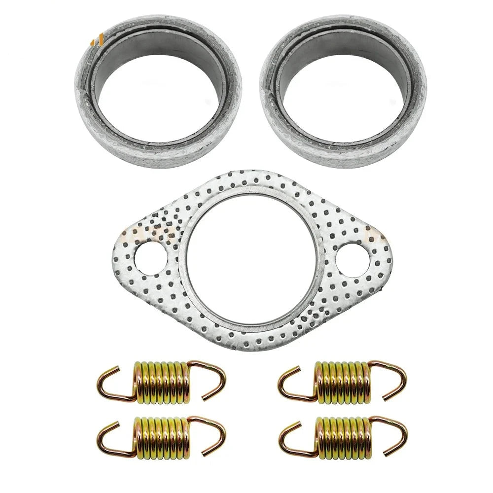 Gasket Exhaust Seal Spring Muffler Rebuild Kit for Polaris Sportsman 400/450/500 Ranger 400/425/500 Scrambler 500 Hawkeye 400 Worker 500 OEM: 3085075, 5243518, 5256385, 5242571 Mati Powersports