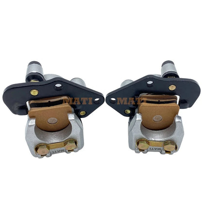 Front Left Right Brake Caliper with Pads for Kawasaki Prairie 300 360 400 KVF300 KVF360 KVF400 OEM: 43080-5135, 43080-5136