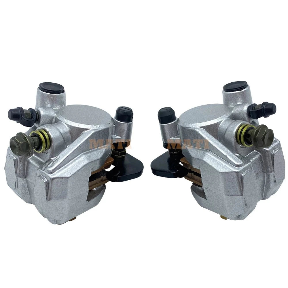 Front Left Right Brake Caliper with Pads for Kawasaki Prairie 300 360 400 KVF300 KVF360 KVF400 OEM: 43080-5135, 43080-5136