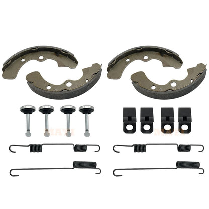 Front Brake Shoes, Springs, and Pins for Kawasaki Mule 3000 3010 3020 4000 4010 KAF620 KAF950 Diesel 2001-2021 OEM: 41048-1134