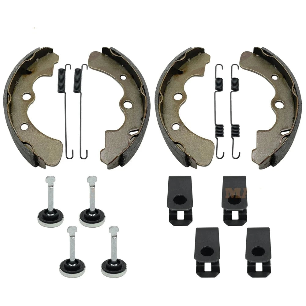 Front Brake Shoes, Springs, and Pins for Kawasaki Mule 3000 3010 3020 4000 4010 KAF620 KAF950 Diesel 2001-2021 OEM: 41048-1134