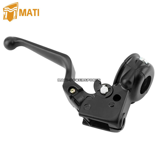 Black Clutch Lever & Mount Perch Bracket Assembly for Harley Davidson Sportster 883 1200 Softail Dyna Electra Glide Road King Fat