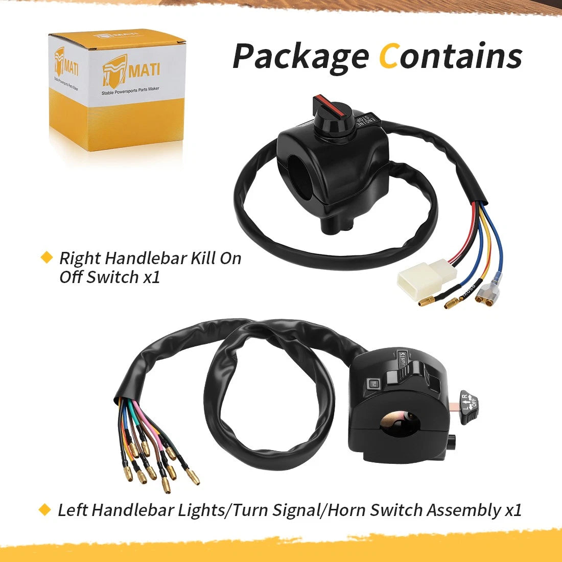 Right & Left Handlebar Switch Assembly For Yamaha RD400 1976-1979 1A0-83973-02-98 1A0-83973-02-00
