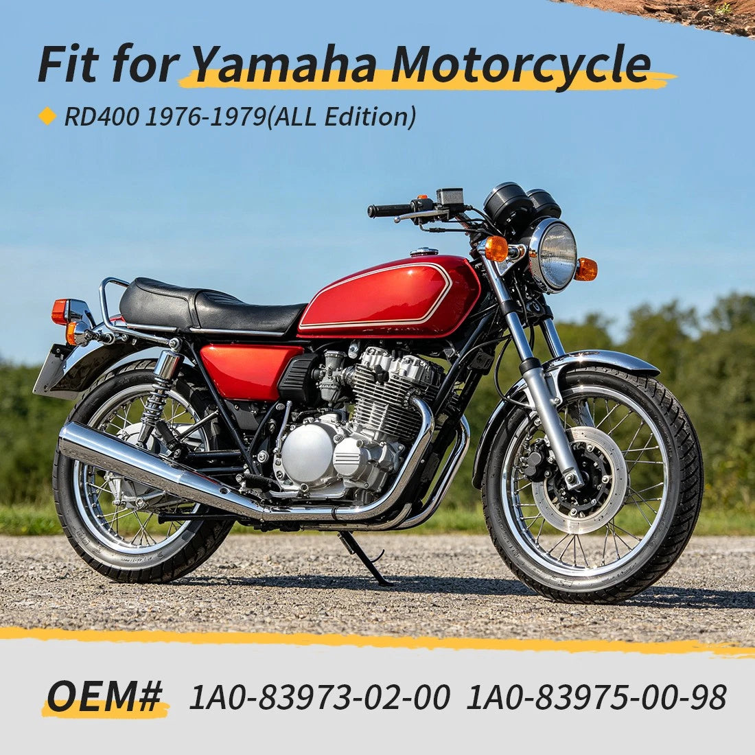 Right & Left Handlebar Switch Assembly For Yamaha RD400 1976-1979 1A0-83973-02-98 1A0-83973-02-00