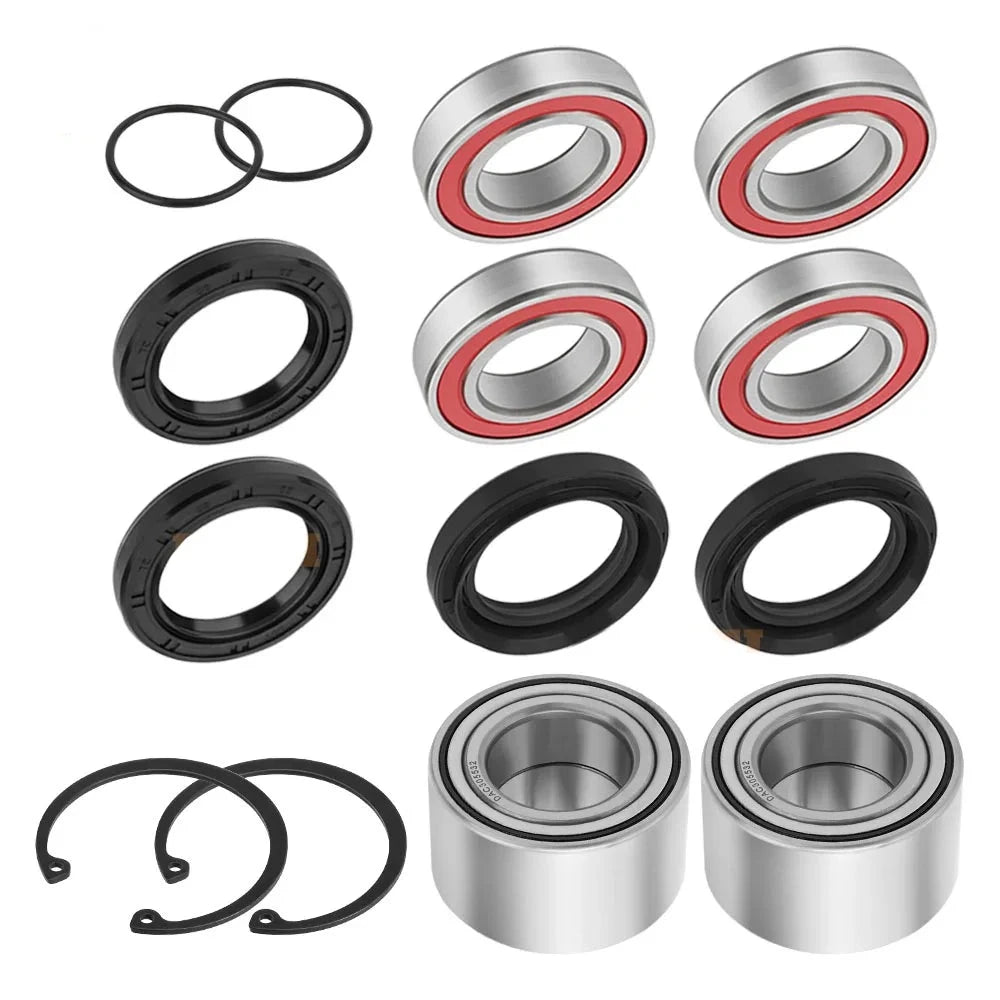 Heavy Duty Rear Front Wheel Bearing Seal Kit for Yamaha Grizzly Kodiak YFM400/YFM450 400 2005-2006 Big Bear YFM400 MPN: 933050060200 931023841700 931063804700 Mati Powersports