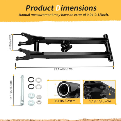 +6" Heavy Duty Extended Rear Swingarm For Yamaha Banshee 350 YFZ350 1987-2006 2GU-22110-00-UJ