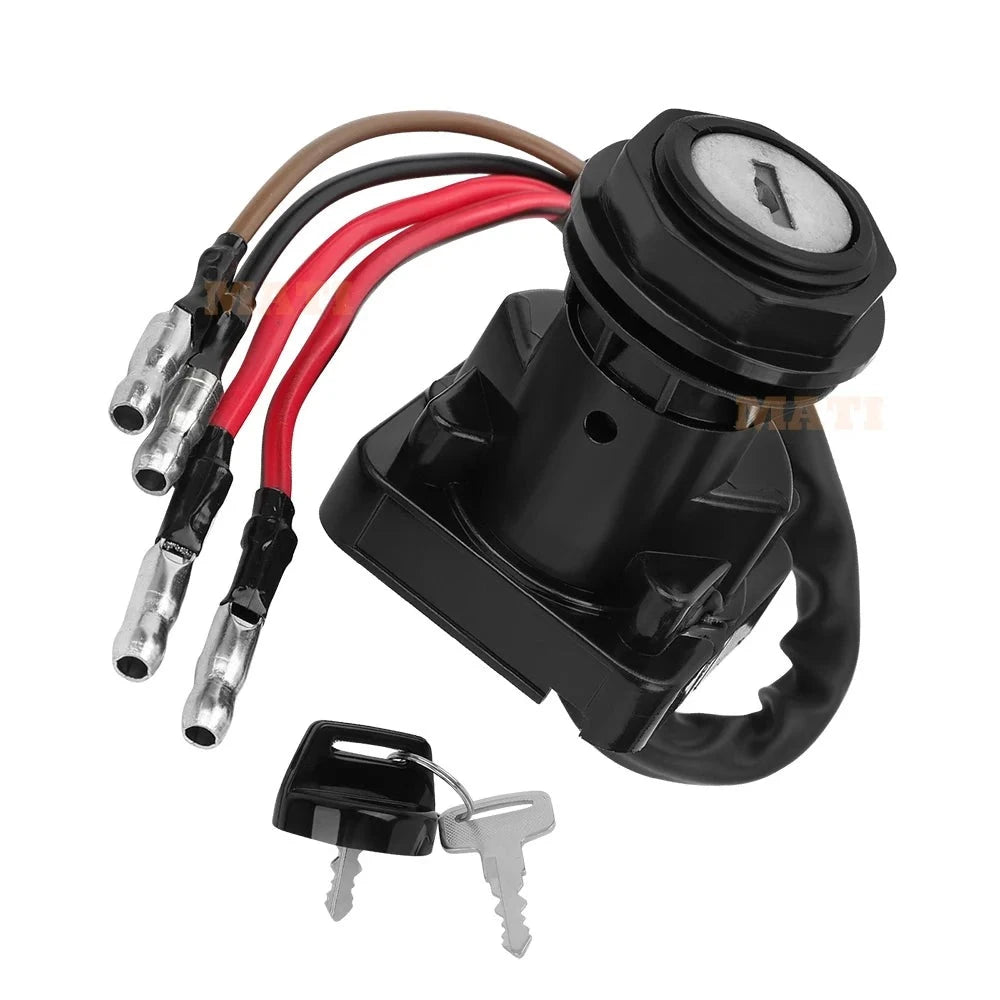 Ignition Key Switch for Polaris Trail Boss/Scrambler/Cyclone 250/250X (1985-1988) - Replaces OEM 4110065 Mati Powersports