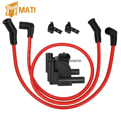 Ignition Coil & Wires & Spark plug Cap for FXD FXDB FXDC FXDF FXDL FXST 2007-2017 31696-07A