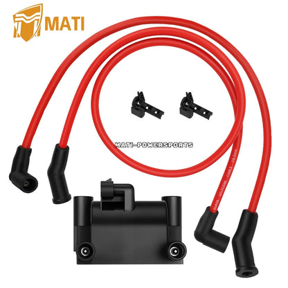 Ignition Coil & Wires & Spark plug Cap for FXD FXDB FXDC FXDF FXDL FXST 2007-2017 31696-07A