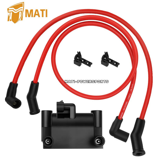 Ignition Coil & Wires & Spark plug Cap for FXD FXDB FXDC FXDF FXDL FXST 2007-2017 31696-07A