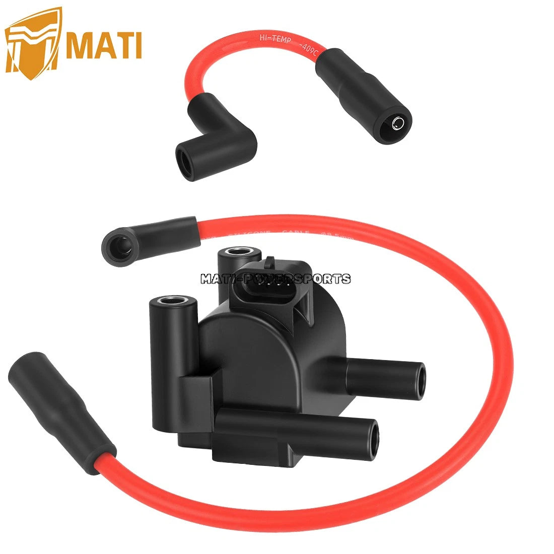 Ignition Coil & Spark Plug wire Cap For FXD FLD FXST FXSB FXSE Dyna Low Rider Super Glide CVO Softail Fat Boy  2007-2017 31696-07A