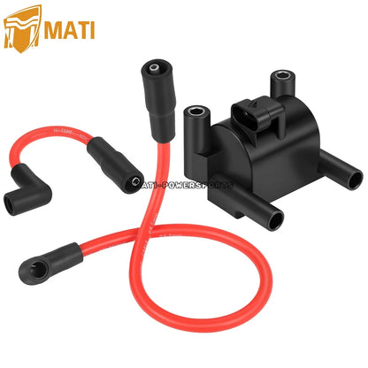 Ignition Coil & Spark Plug wire Cap For FXD FLD FXST FXSB FXSE Dyna Low Rider Super Glide CVO Softail Fat Boy  2007-2017 31696-07A