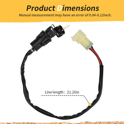 Ignition Key Switch For Honda Foreman 400 TRX400FW 1995-2003 35100-HM7-003